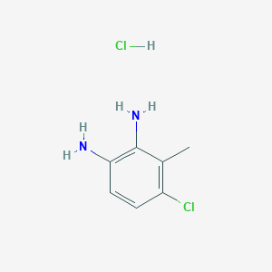 molecular formula C7H10Cl2N2 B1510259 4-Chloro-3-methylbenzene-1,2-diamine hydrochloride CAS No. 1087743-89-2