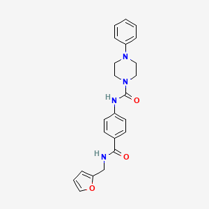 N-{4-[(furan-2-ylmethyl)carbamoyl]phenyl}-4-phenylpiperazine-1-carboxamide