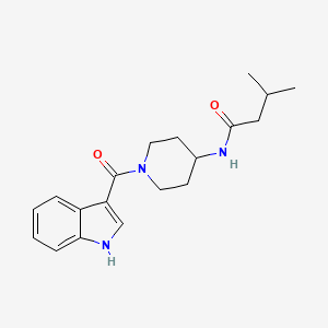 N-[1-(1H-indol-3-ylcarbonyl)piperidin-4-yl]-3-methylbutanamide