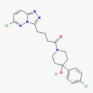 1-[4-(4-Chlorophenyl)-4-hydroxypiperidin-1-yl]-4-(6-chloro[1,2,4]triazolo[4,3-b]pyridazin-3-yl)butan-1-one