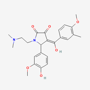 1-[2-(dimethylamino)ethyl]-3-hydroxy-5-(4-hydroxy-3-methoxyphenyl)-4-[(4-methoxy-3-methylphenyl)carbonyl]-1,5-dihydro-2H-pyrrol-2-one