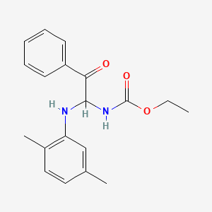 Ethyl 1-[(2,5-dimethylphenyl)amino]-2-oxo-2-phenylethylcarbamate