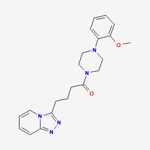 1-[4-(2-Methoxyphenyl)piperazin-1-yl]-4-([1,2,4]triazolo[4,3-a]pyridin-3-yl)butan-1-one