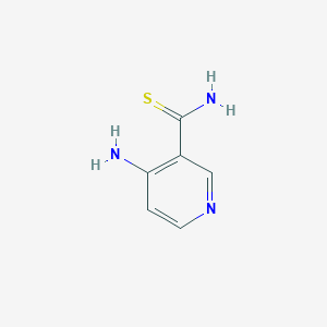 molecular formula C6H7N3S B1510271 4-Aminopyridine-3-carbothioamide CAS No. 42242-22-8