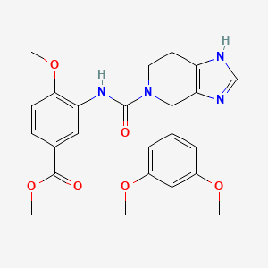 methyl 3-({[4-(3,5-dimethoxyphenyl)-1,4,6,7-tetrahydro-5H-imidazo[4,5-c]pyridin-5-yl]carbonyl}amino)-4-methoxybenzoate