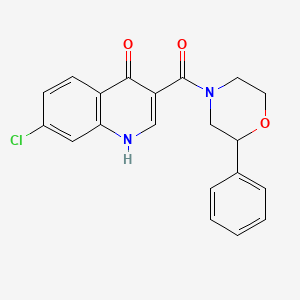 (7-Chloro-4-hydroxyquinolin-3-yl)(2-phenylmorpholin-4-yl)methanone