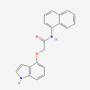 molecular formula C20H16N2O2 B15102758 2-(1H-indol-4-yloxy)-N-(naphthalen-1-yl)acetamide 