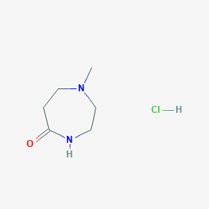 molecular formula C6H13ClN2O B1510276 1-甲基-1,4-二氮杂环-5-酮盐酸盐 CAS No. 854828-87-8