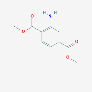 molecular formula C11H13NO4 B1510278 4-Ethyl 1-methyl 2-aminoterephthalate CAS No. 218590-77-3