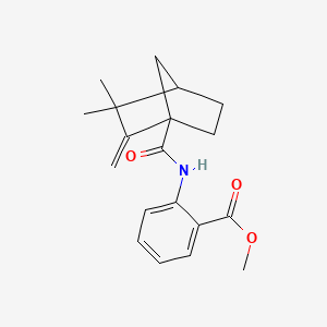 Methyl 2-{[(3,3-dimethyl-2-methylidenebicyclo[2.2.1]hept-1-yl)carbonyl]amino}benzoate