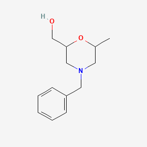 molecular formula C13H19NO2 B1510279 (4-Benzyl-6-methylmorpholin-2-yl)methanol CAS No. 40987-51-7