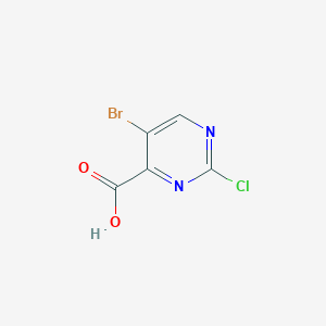 molecular formula C5H2BrClN2O2 B1510280 5-Bromo-2-chloropyrimidine-4-carboxylic acid CAS No. 933739-55-0