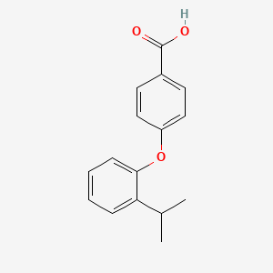 molecular formula C16H16O3 B15102804 4-[2-(Propan-2-yl)phenoxy]benzoic acid 