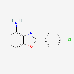 molecular formula C13H9ClN2O B1510281 2-(4-Chlorophenyl)benzo[d]oxazol-4-amine CAS No. 1159527-26-0