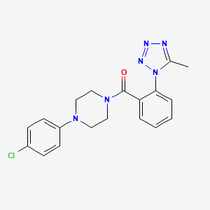 [4-(4-chlorophenyl)piperazin-1-yl][2-(5-methyl-1H-tetrazol-1-yl)phenyl]methanone