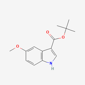 molecular formula C14H17NO3 B1510282 tert-Butyl 5-methoxy-1H-indole-3-carboxylate CAS No. 1033265-55-2