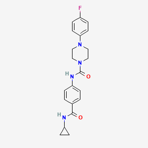 N-[4-(cyclopropylcarbamoyl)phenyl]-4-(4-fluorophenyl)piperazine-1-carboxamide