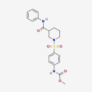 (1-{[4-(methoxycarbonylamino)phenyl]sulfonyl}(3-piperidyl))-N-benzamide