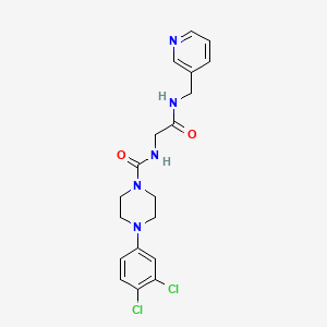 4-(3,4-dichlorophenyl)-N-{2-oxo-2-[(pyridin-3-ylmethyl)amino]ethyl}piperazine-1-carboxamide