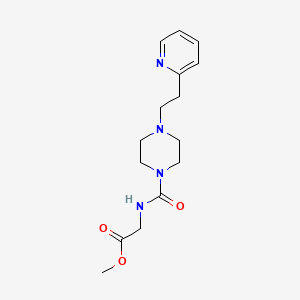 methyl N-({4-[2-(pyridin-2-yl)ethyl]piperazin-1-yl}carbonyl)glycinate