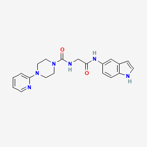 N-[2-(1H-indol-5-ylamino)-2-oxoethyl]-4-(pyridin-2-yl)piperazine-1-carboxamide