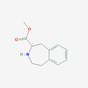 molecular formula C12H15NO2 B1510293 Methyl 2,3,4,5-tetrahydro-1H-benzo[d]azepine-2-carboxylate CAS No. 506418-10-6