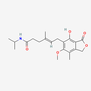 (4E)-6-(4-hydroxy-6-methoxy-7-methyl-3-oxo-1,3-dihydro-2-benzofuran-5-yl)-4-methyl-N-(propan-2-yl)hex-4-enamide