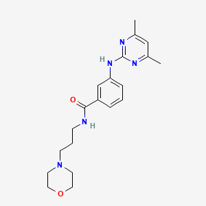 3-((4,6-dimethylpyrimidin-2-yl)amino)-N-(3-morpholinopropyl)benzamide