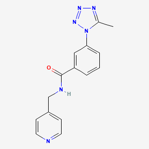 3-(5-methyl-1H-tetrazol-1-yl)-N-(pyridin-4-ylmethyl)benzamide