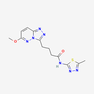 4-(6-methoxy-[1,2,4]triazolo[4,3-b]pyridazin-3-yl)-N-(5-methyl-1,3,4-thiadiazol-2-yl)butanamide