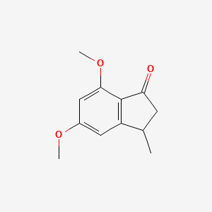 molecular formula C12H14O3 B1510294 5,7-Dimethoxy-3-methyl-2,3-dihydro-1H-inden-1-one CAS No. 618084-59-6