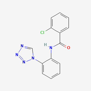 molecular formula C14H10ClN5O B15102941 2-chloro-N-[2-(1H-tetrazol-1-yl)phenyl]benzamide 