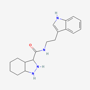 N-[2-(1H-indol-3-yl)ethyl]-2,3,3a,4,5,6,7,7a-octahydro-1H-indazole-3-carboxamide