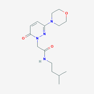 molecular formula C15H24N4O3 B15102967 N-(3-methylbutyl)-2-[3-(morpholin-4-yl)-6-oxopyridazin-1(6H)-yl]acetamide 