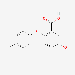 molecular formula C15H14O4 B1510300 5-Methoxy-2-(p-tolyloxy)benzoic acid CAS No. 1081829-65-3
