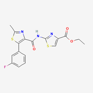 Ethyl 2-({[5-(3-fluorophenyl)-2-methyl-1,3-thiazol-4-yl]carbonyl}amino)-1,3-thiazole-4-carboxylate