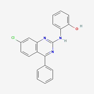 2-[(7-Chloro-4-phenylquinazolin-2-yl)amino]phenol