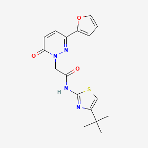 N-[(2Z)-4-tert-butyl-1,3-thiazol-2(3H)-ylidene]-2-[3-(furan-2-yl)-6-oxopyridazin-1(6H)-yl]acetamide