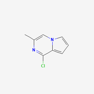 molecular formula C8H7ClN2 B1510305 1-Chloro-3-methylpyrrolo[1,2-a]pyrazine CAS No. 1025054-90-3