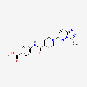 Methyl 4-[({1-[3-(propan-2-yl)[1,2,4]triazolo[4,3-b]pyridazin-6-yl]piperidin-4-yl}carbonyl)amino]benzoate