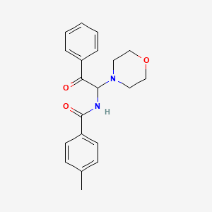 4-methyl-N-[1-(morpholin-4-yl)-2-oxo-2-phenylethyl]benzamide