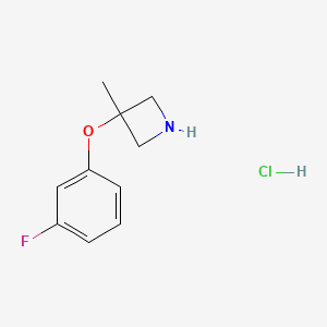 3-(3-Fluorophenoxy)-3-methyl-azetidine HCl