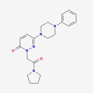 2-[2-oxo-2-(pyrrolidin-1-yl)ethyl]-6-(4-phenylpiperazin-1-yl)pyridazin-3(2H)-one