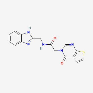 N-(1H-1,3-benzimidazol-2-ylmethyl)-2-[4-oxothieno[2,3-d]pyrimidin-3(4H)-yl]acetamide