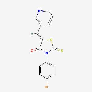 3-(4-Bromophenyl)-5-(3-pyridylmethylene)-2-thioxo-1,3-thiazolidin-4-one