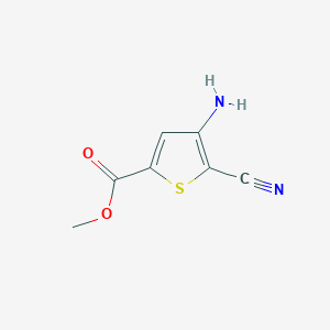molecular formula C7H6N2O2S B1510321 Methyl 4-aMino-5-cyanothiophene-2-carboxylate CAS No. 648412-51-5