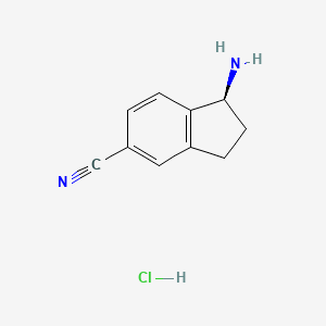 (s)-1-Amino-2,3-dihydro-1h-indene-5-carbonitrile hydrochloride