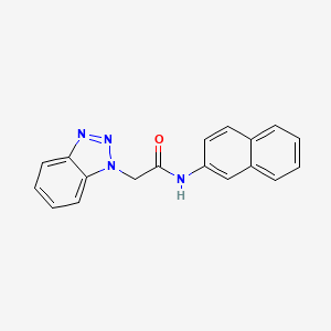 2-(1H-1,2,3-benzotriazol-1-yl)-N-(naphthalen-2-yl)acetamide