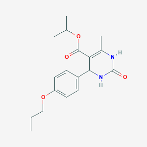 Propan-2-yl 6-methyl-2-oxo-4-(4-propoxyphenyl)-1,2,3,4-tetrahydropyrimidine-5-carboxylate