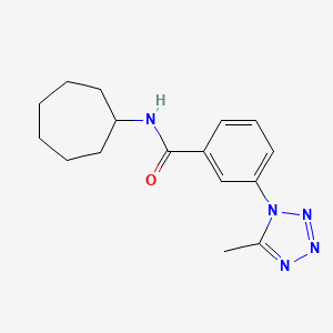 N-cycloheptyl-3-(5-methyl-1H-tetrazol-1-yl)benzamide